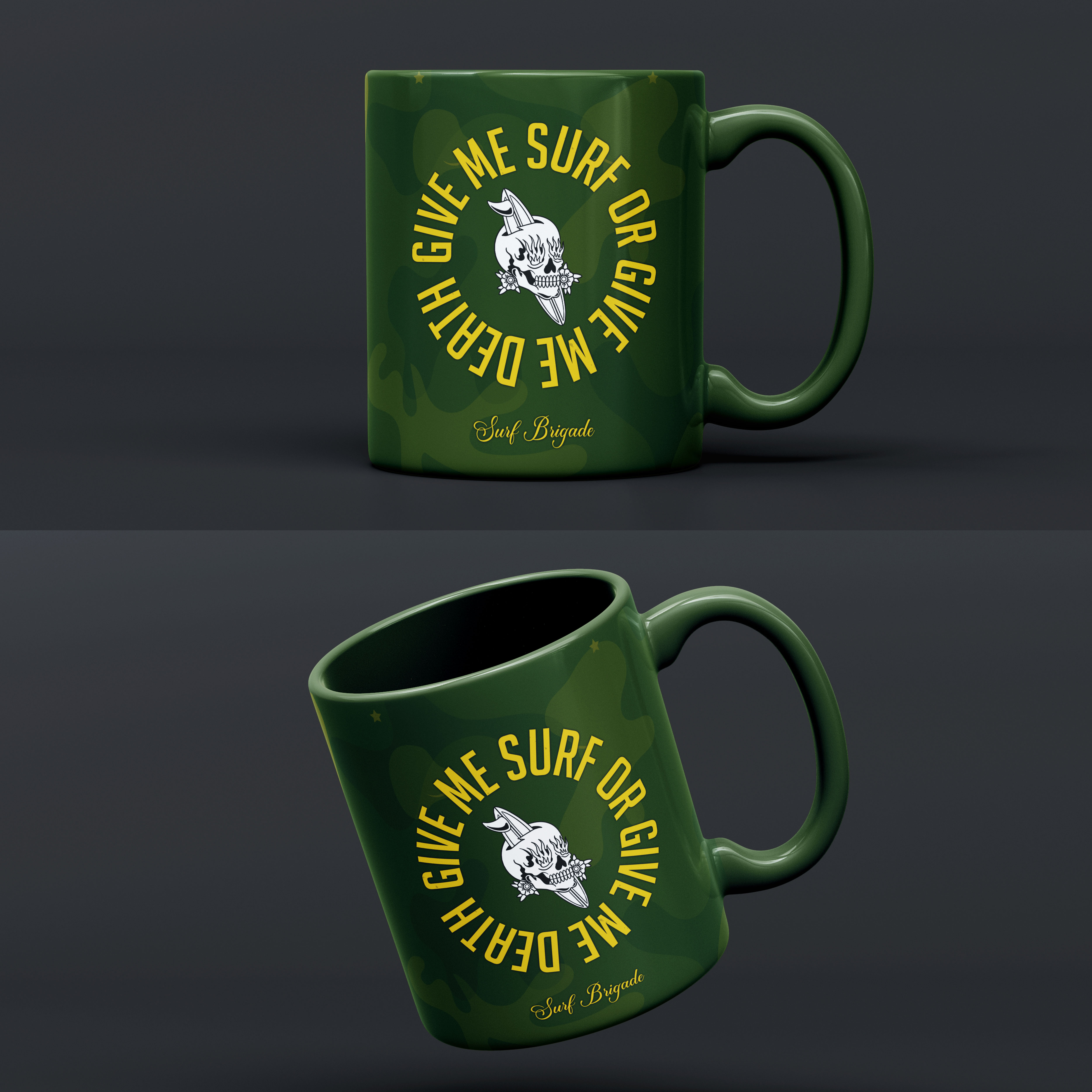 Cup and Mug Design by W Graphics for Surf Brigade | Design #33192206