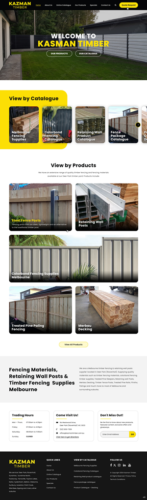 Diseño de WooCommerce por pb para Kazman Timber | Diseño: #33170131