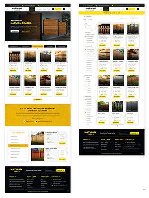 Diseño de WooCommerce por pb para Kazman Timber | Diseño: #33175957