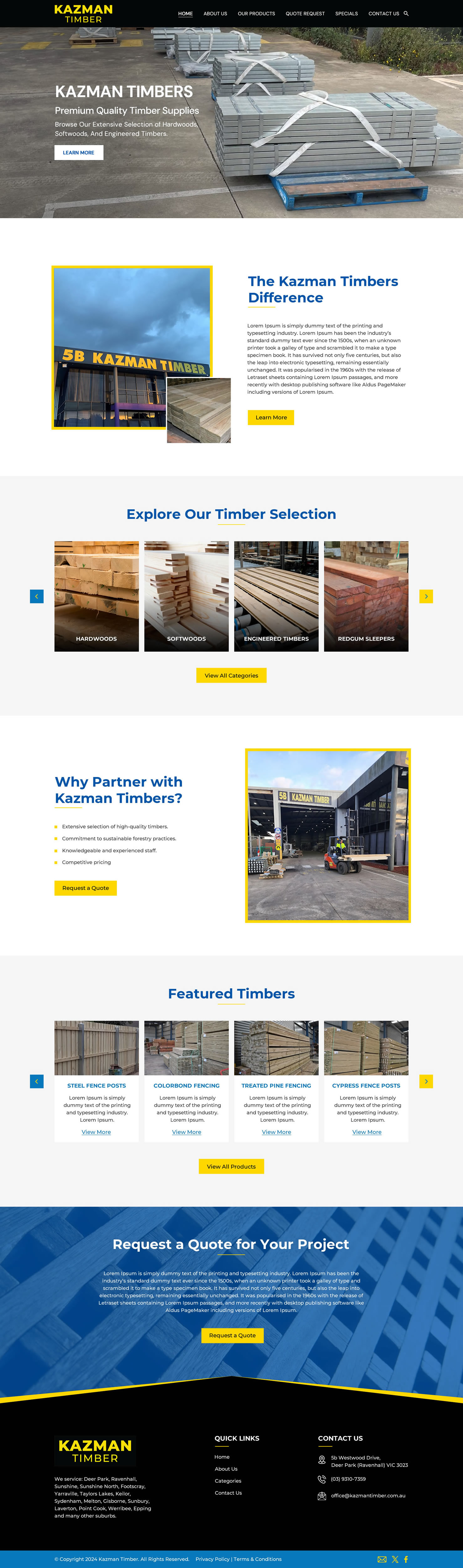 Design WooCommerce par Sbss pour Kazman Timber | Design #33169608