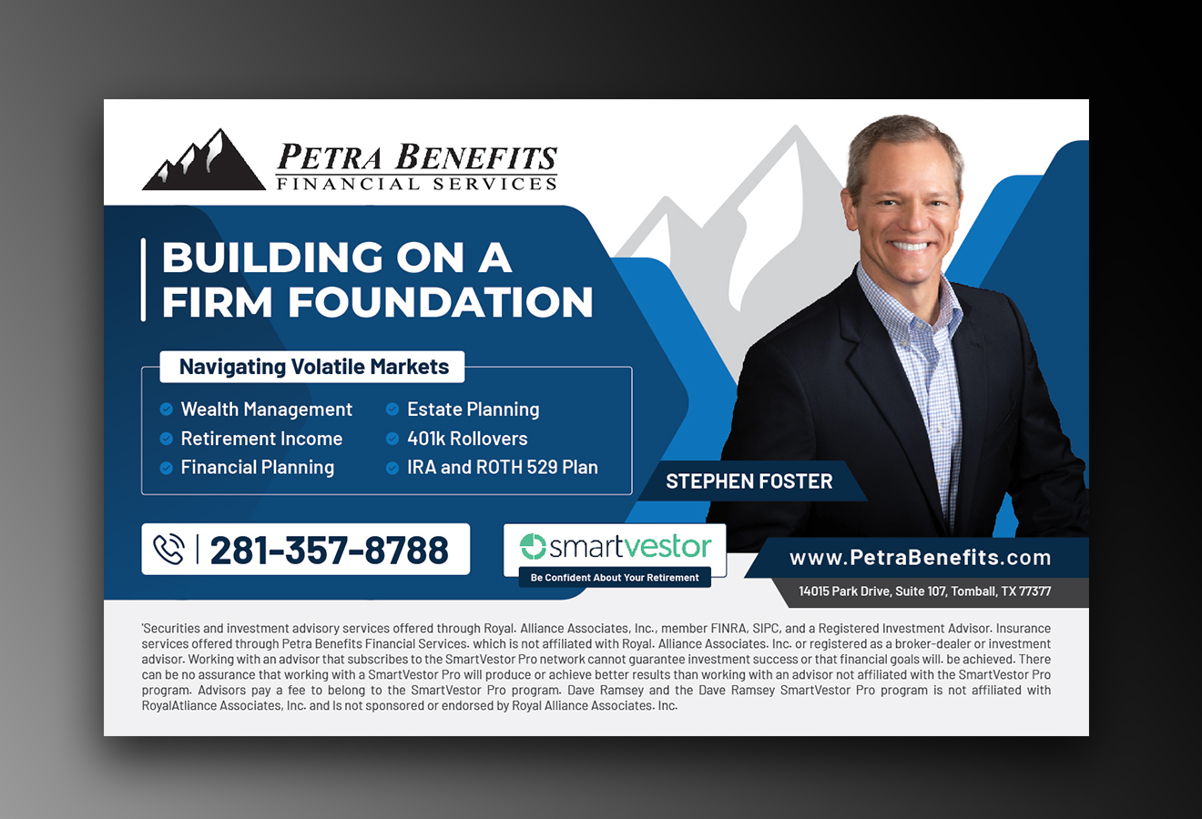 Design Annonce  par OwnDesign pour Petra Benefits Financial Services | Design #33169807