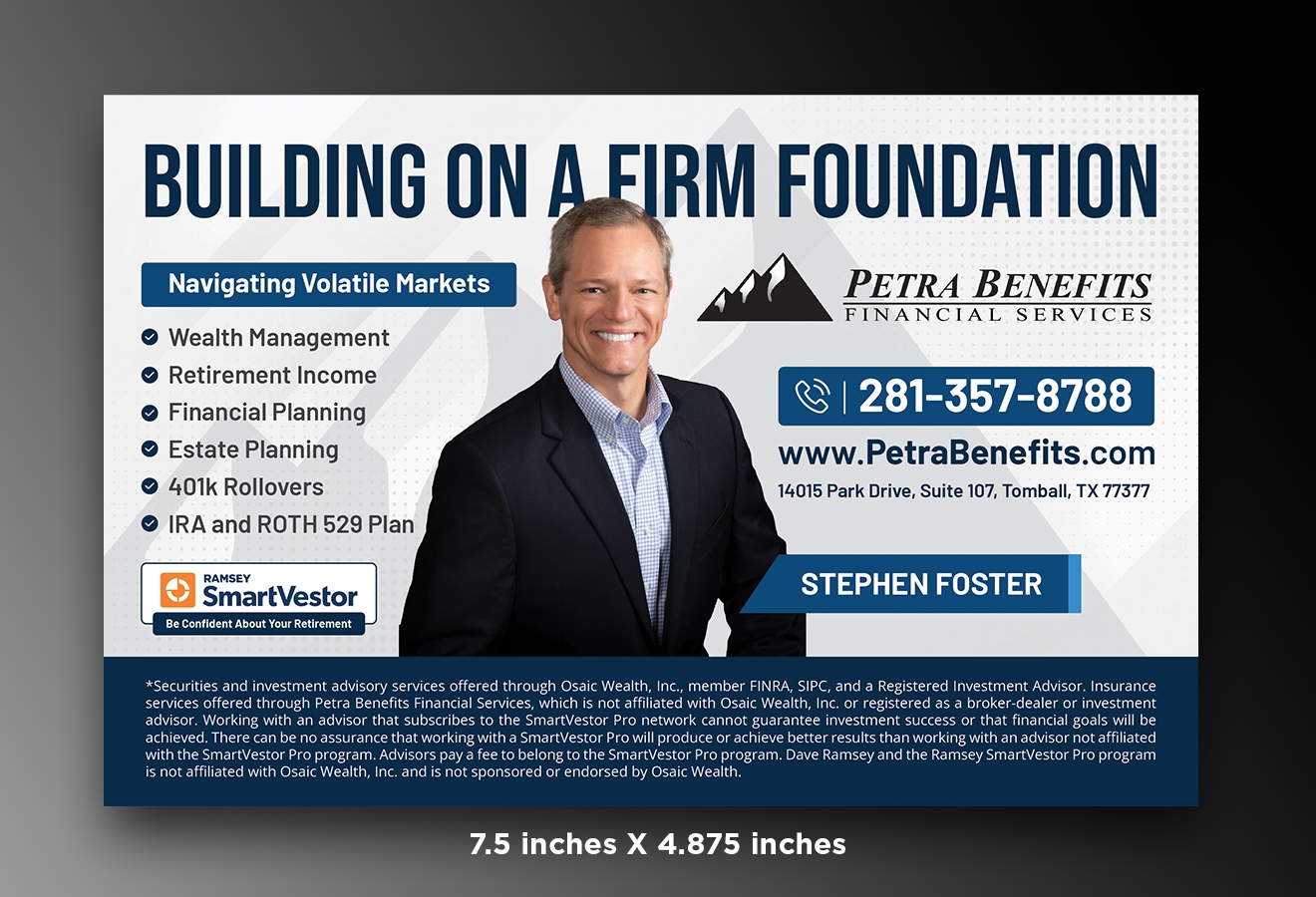 Design Annonce  par OwnDesign pour Petra Benefits Financial Services | Design #33202802