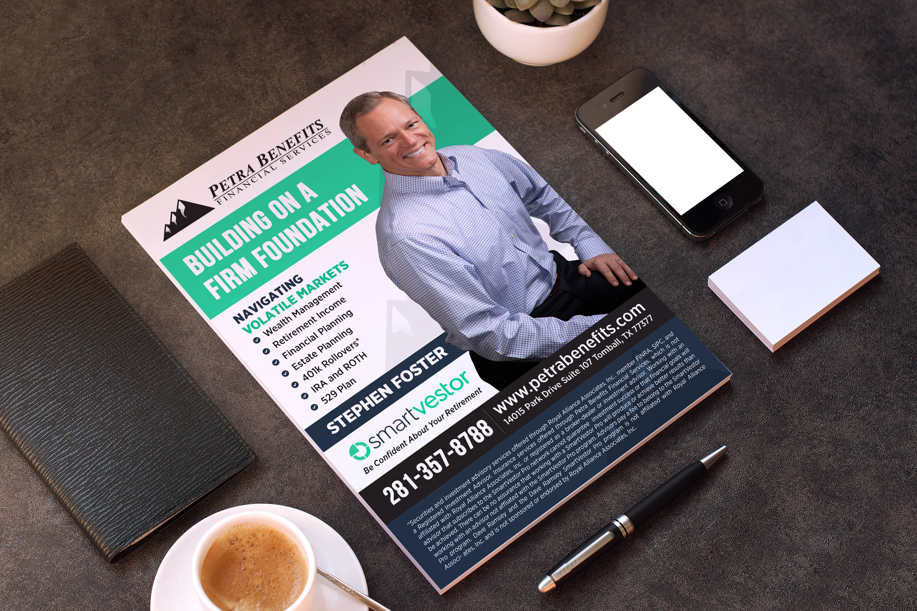 Newspaper Ad Design by GraphicsGuru for Petra Benefits Financial Services | Design #33170973