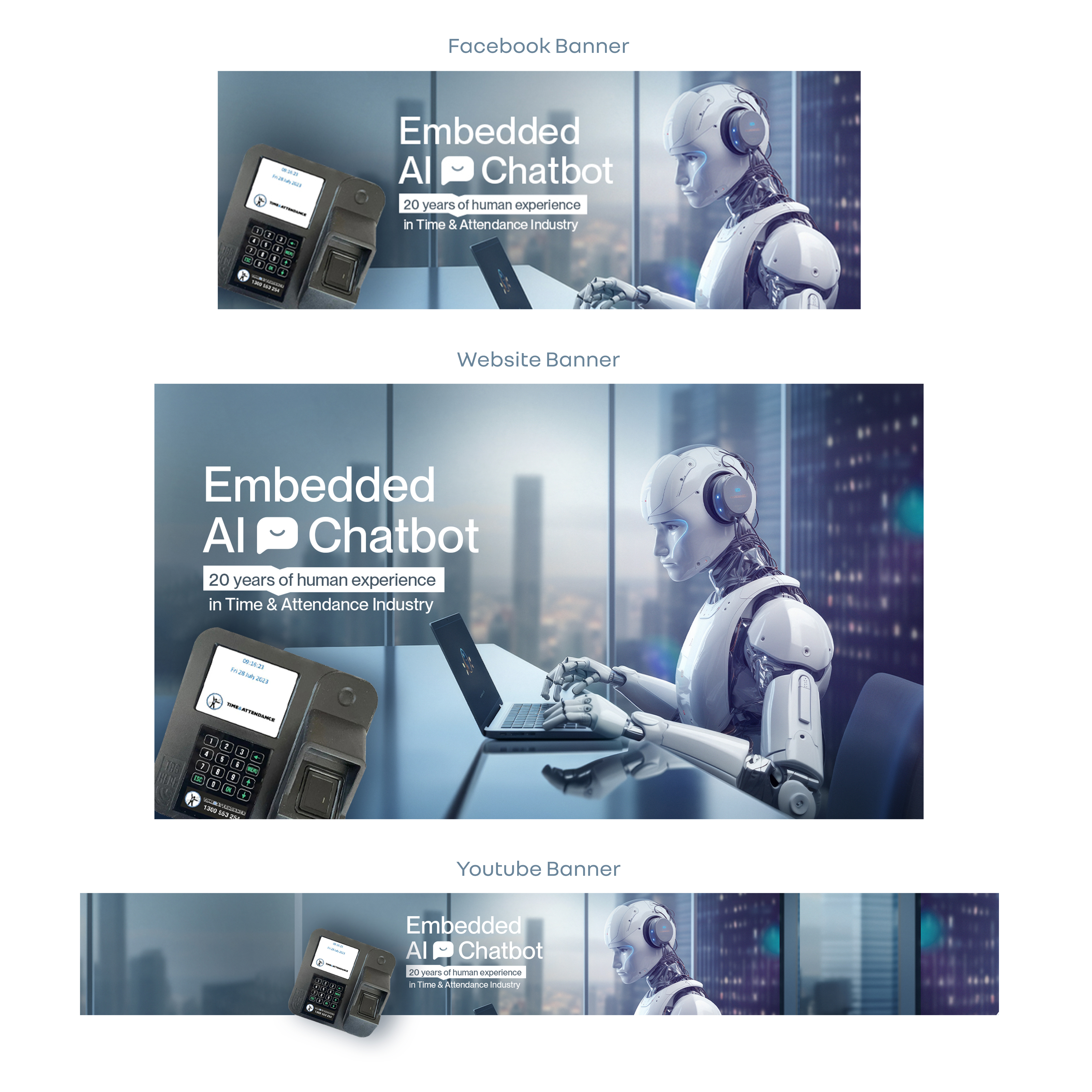 Diseño De Banner Publicitario por Graphic Guy para Time and Attendance Consultant | Diseño #33175656