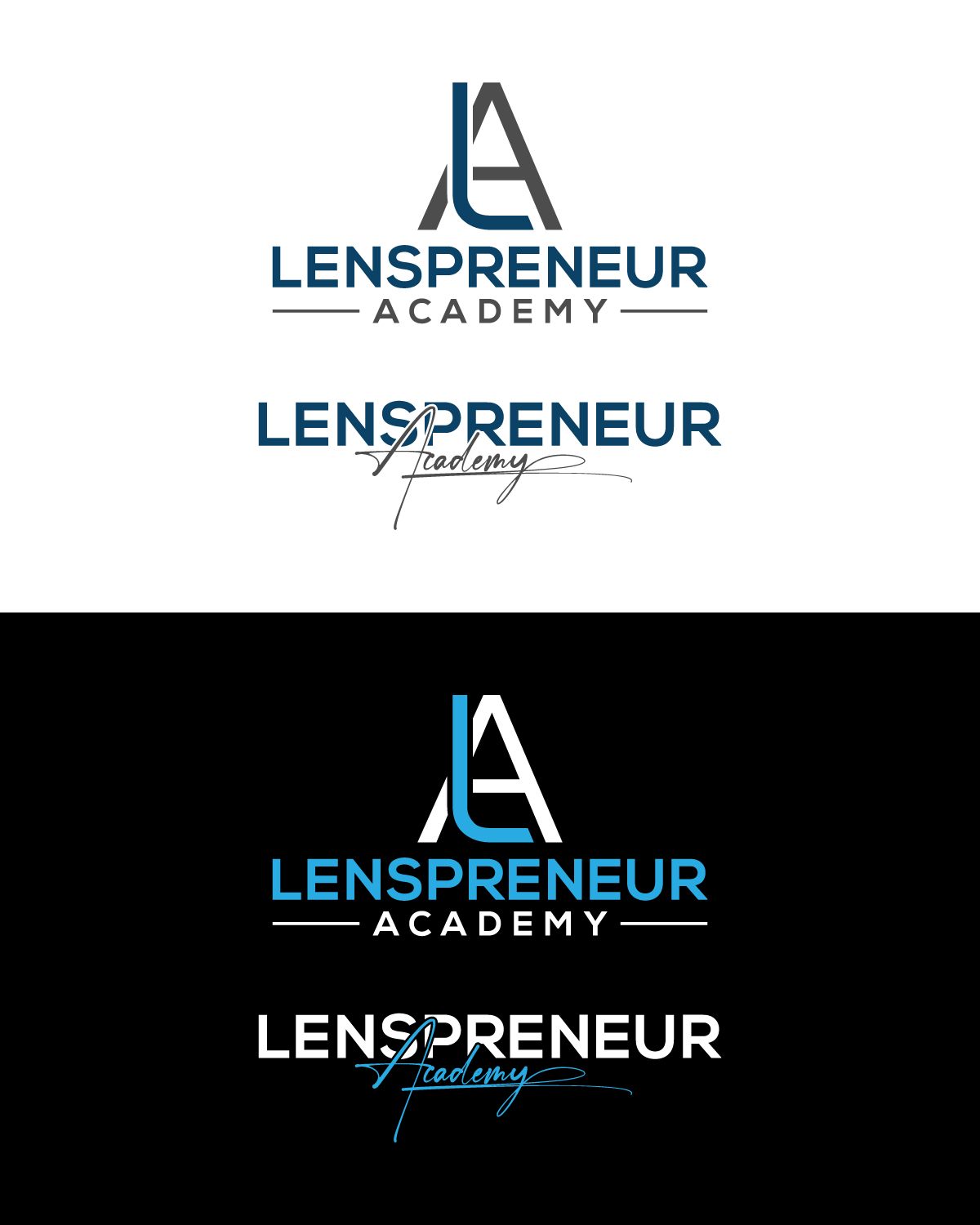 Logo Design by Master art for Lenspreneur Academy | Design #33182552
