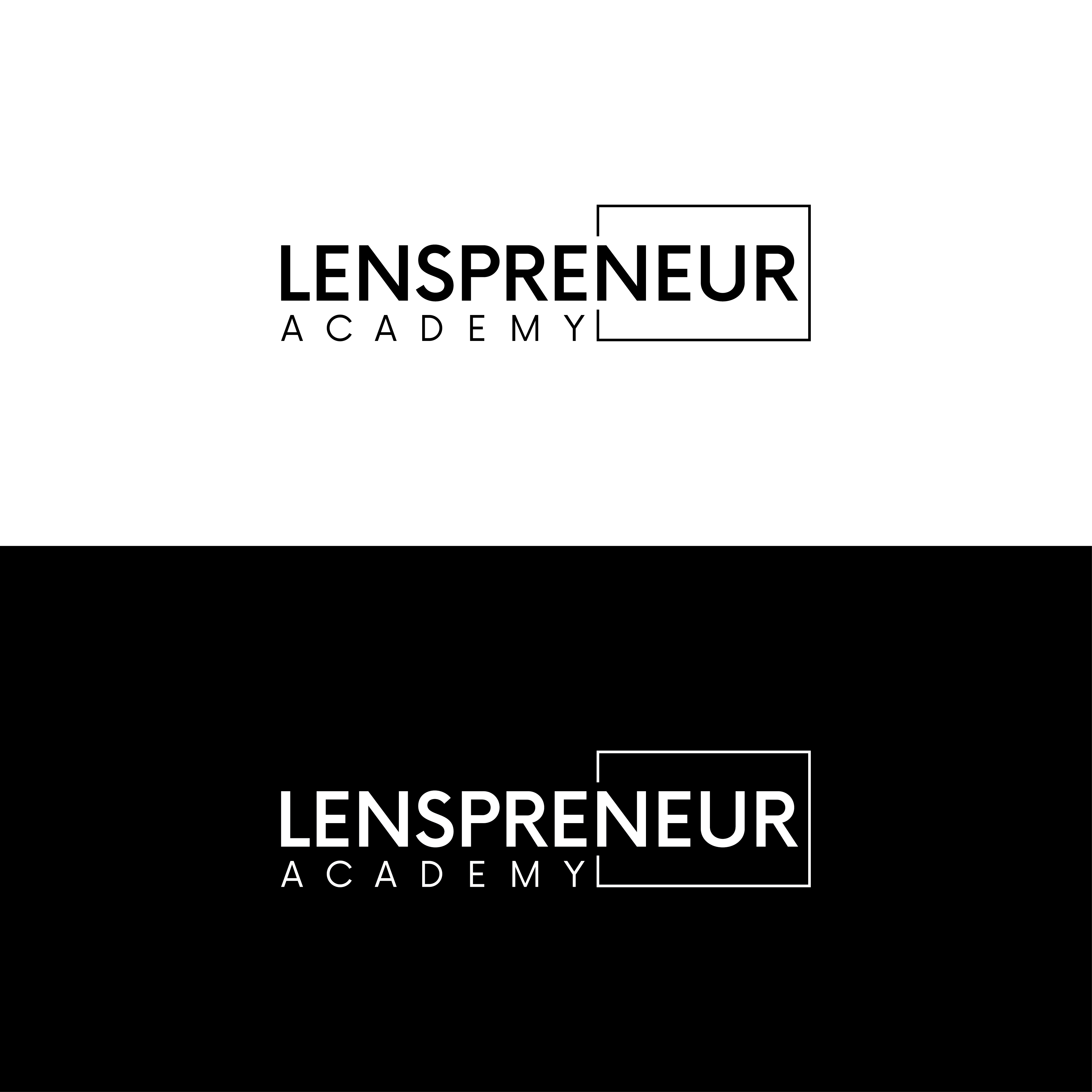 Logo Design by The Vectorize  for Lenspreneur Academy | Design #33184247