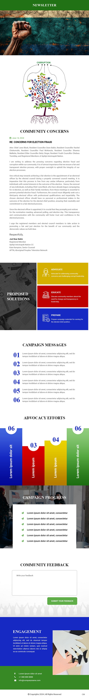 Newsletter Design by pb for this project | Design: #33175985
