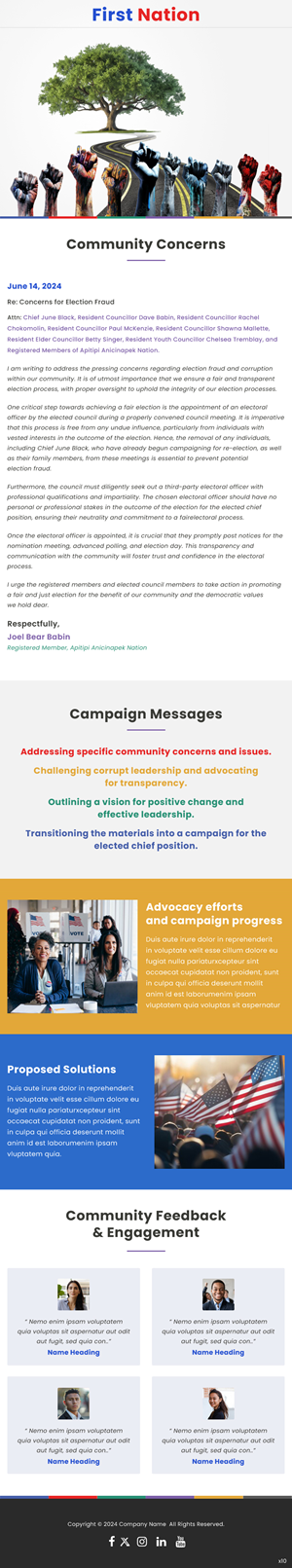 Newsletter Design by pb for this project | Design: #33176000