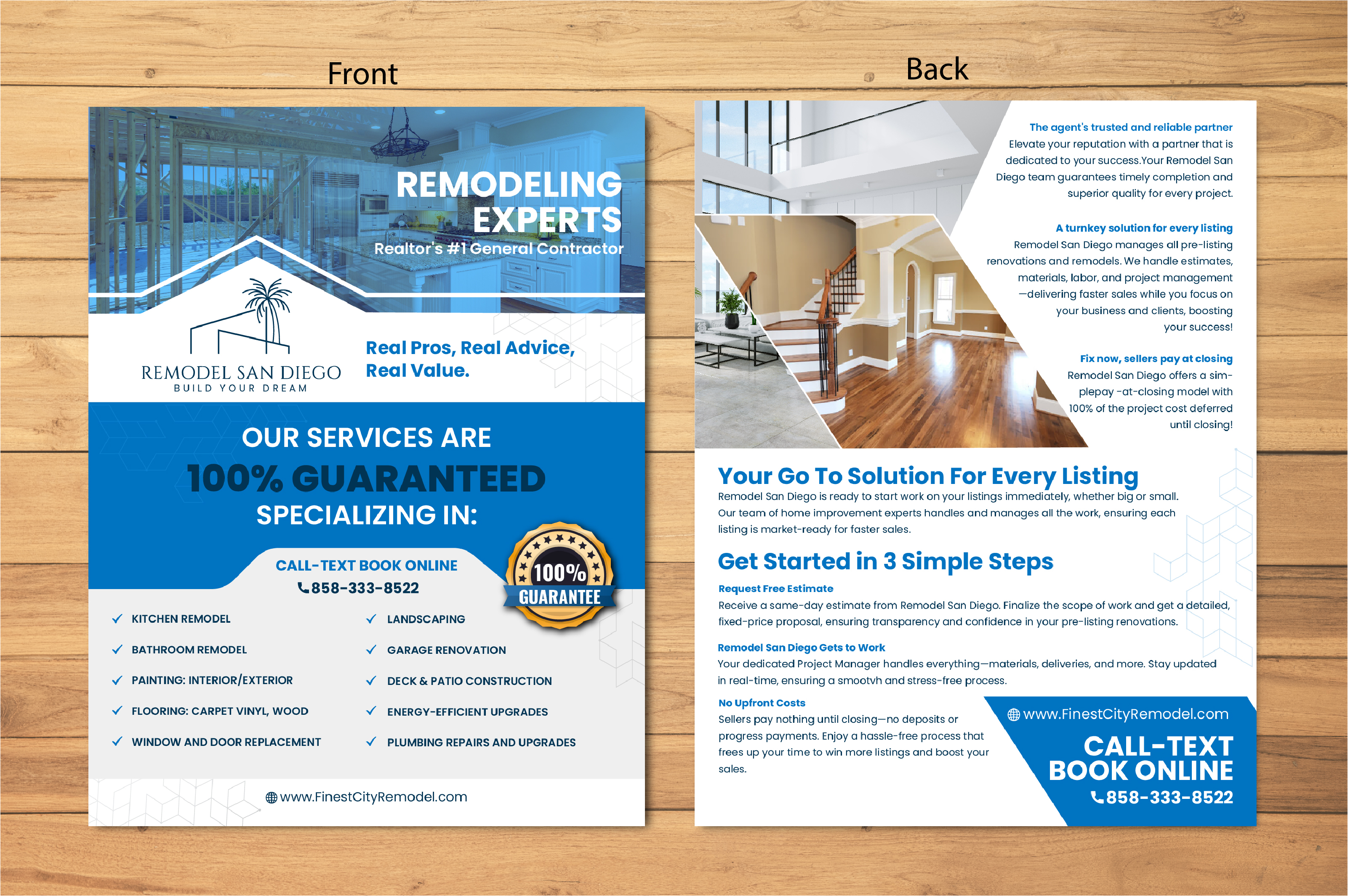 Diseño de Flyer por Adept Marketing Agency para SD Pro Team | Diseño #33221849