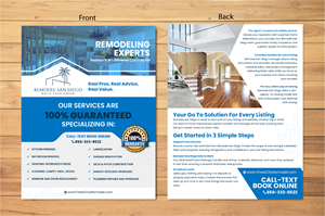 Diseño de Flyer por Adept Marketing Agency para SD Pro Team | Diseño: #33221849