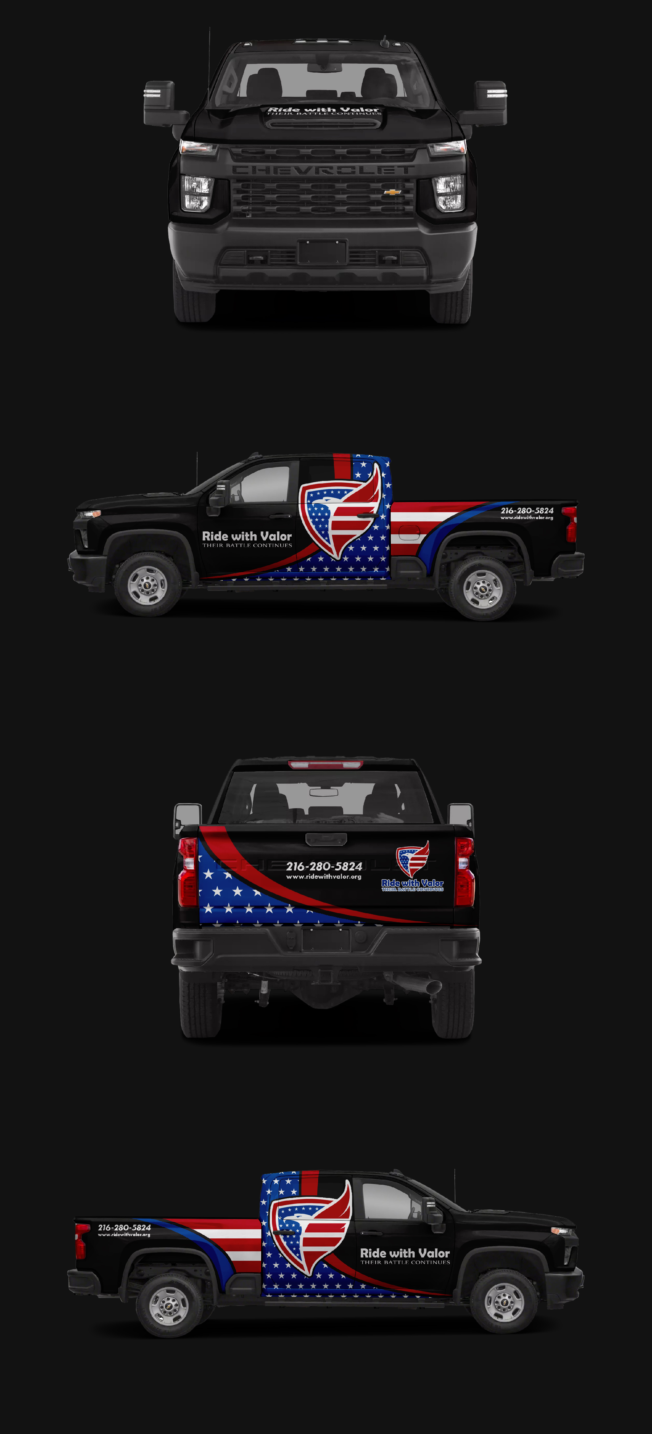 Car Wrap Design by ANGGI MAULANA PRAKOSO for Ride with Valor | Design #33176052