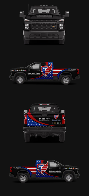 Design de Covering de Véhicule par ANGGI MAULANA PRAKOSO pour Ride with Valor | Design : #33176280