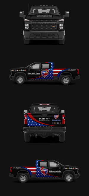 Design de Covering de Véhicule par ANGGI MAULANA PRAKOSO pour Ride with Valor | Design : #33177587