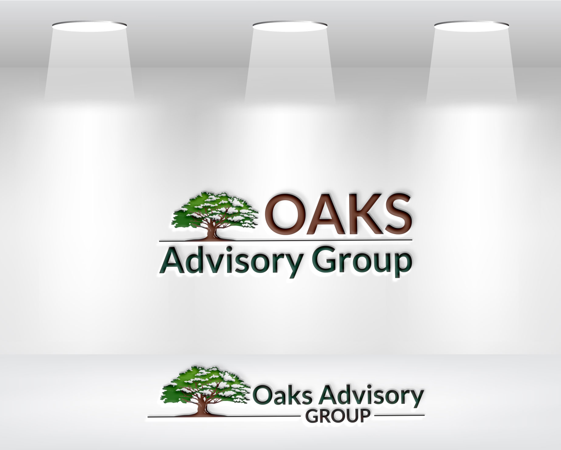 Logo Design by Daniel Khan for Oaks Advisory Group | Design #33174811