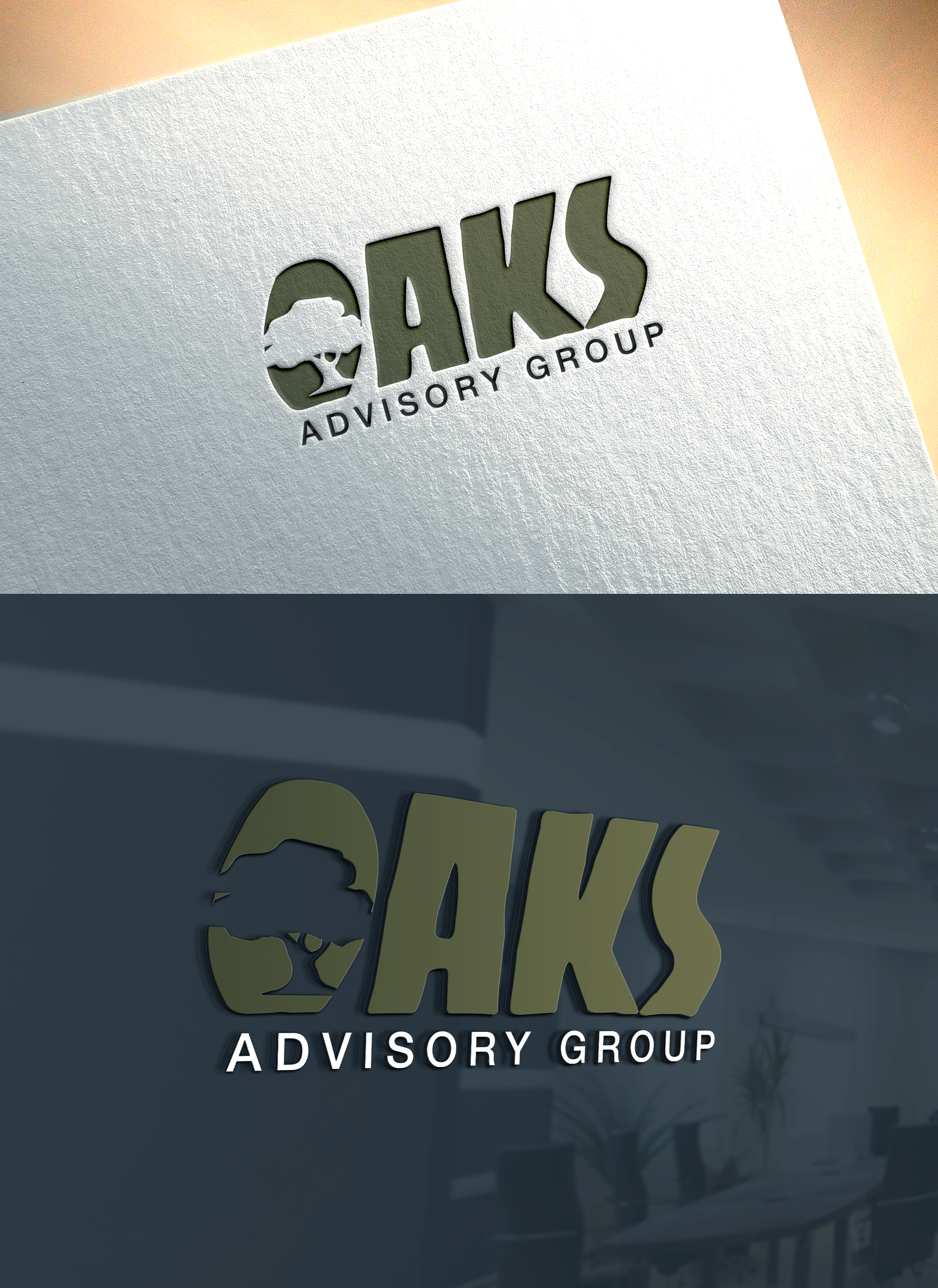 Logo Design by DesignMaker 2 for Oaks Advisory Group | Design #33209259