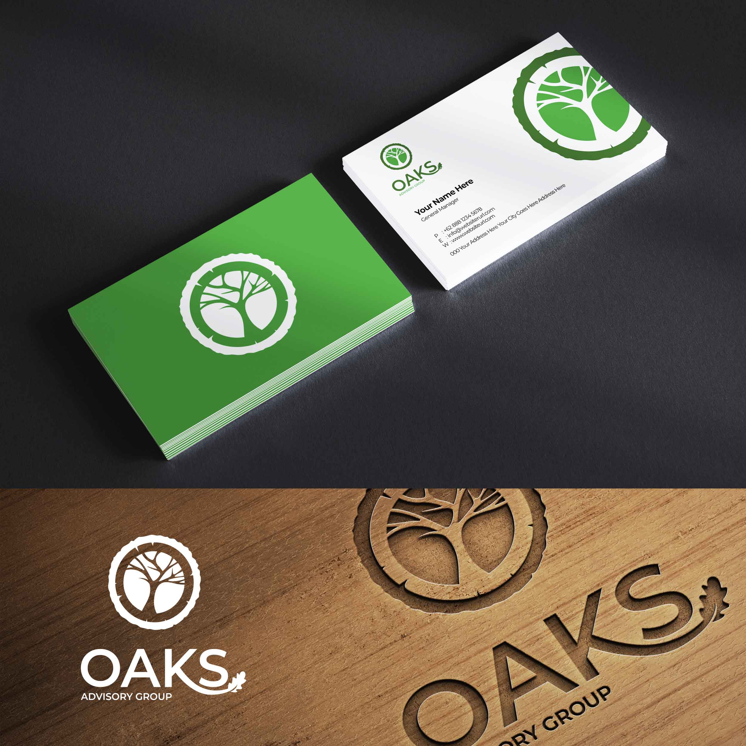 Logo Design by Bo3nk for Oaks Advisory Group | Design #33176425