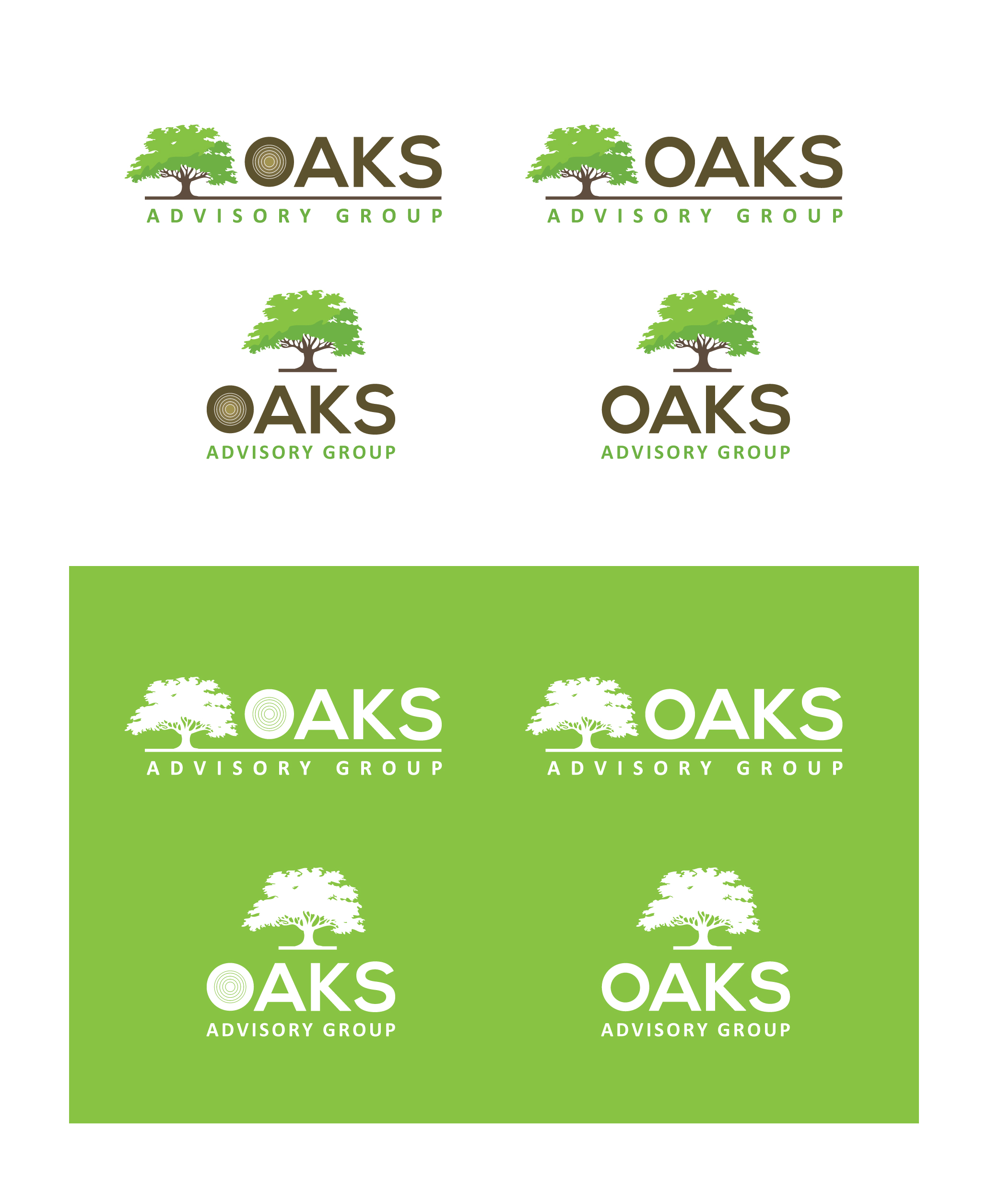 Logo Design by step forward 2 for Oaks Advisory Group | Design #33454738