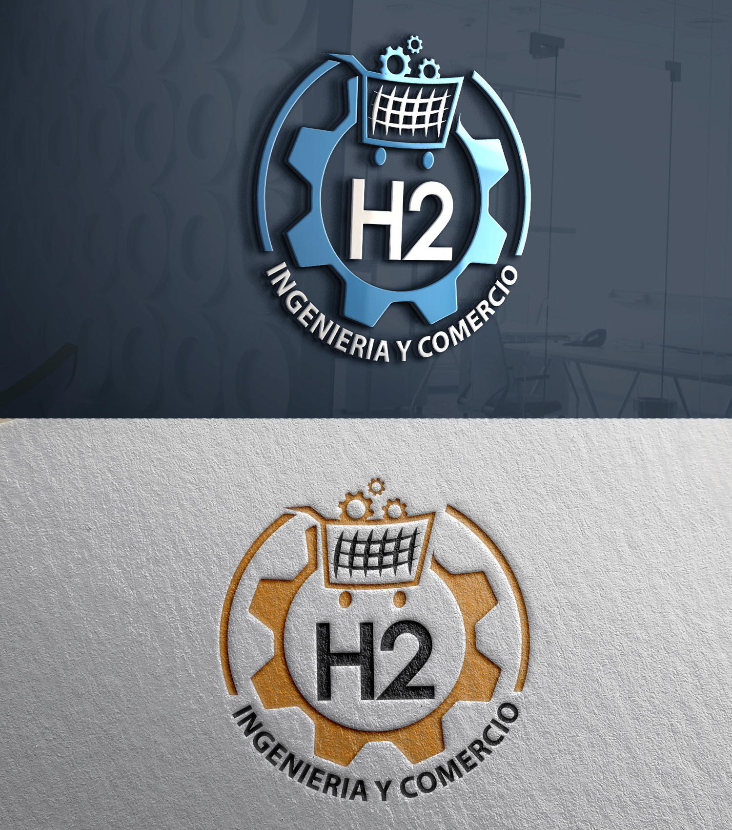 Diseño de Logo por 24ksunny para H2 INGENIERIA Y COMERCIO | Diseño #33171615