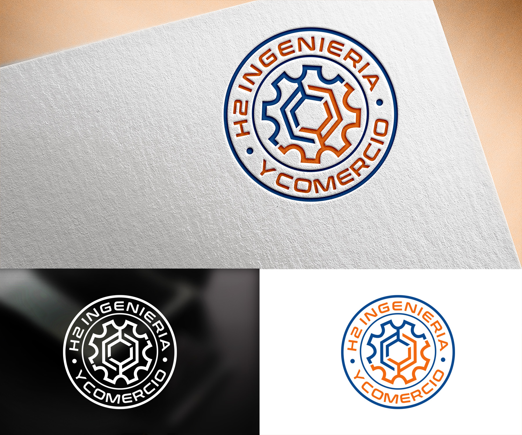 Logo Design by Vishak vasu for H2 INGENIERIA Y COMERCIO | Design #33209029