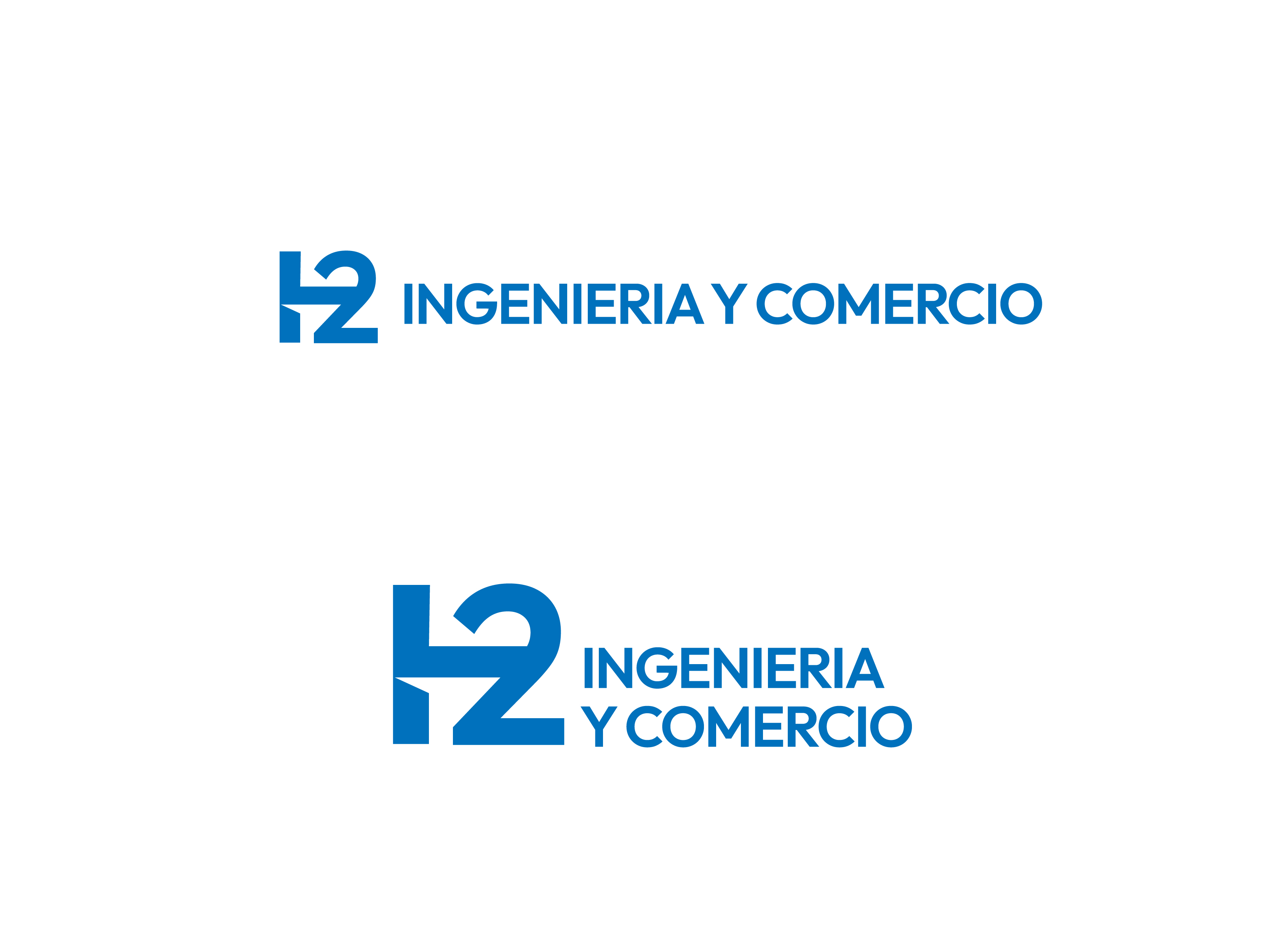 Logo Design by Pongas.id for H2 INGENIERIA Y COMERCIO | Design #33206581