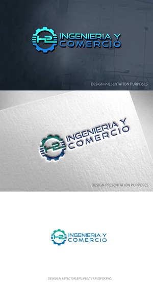 Logo-Design von zebronicgraphic für H2 INGENIERIA Y COMERCIO | Design: #33173245