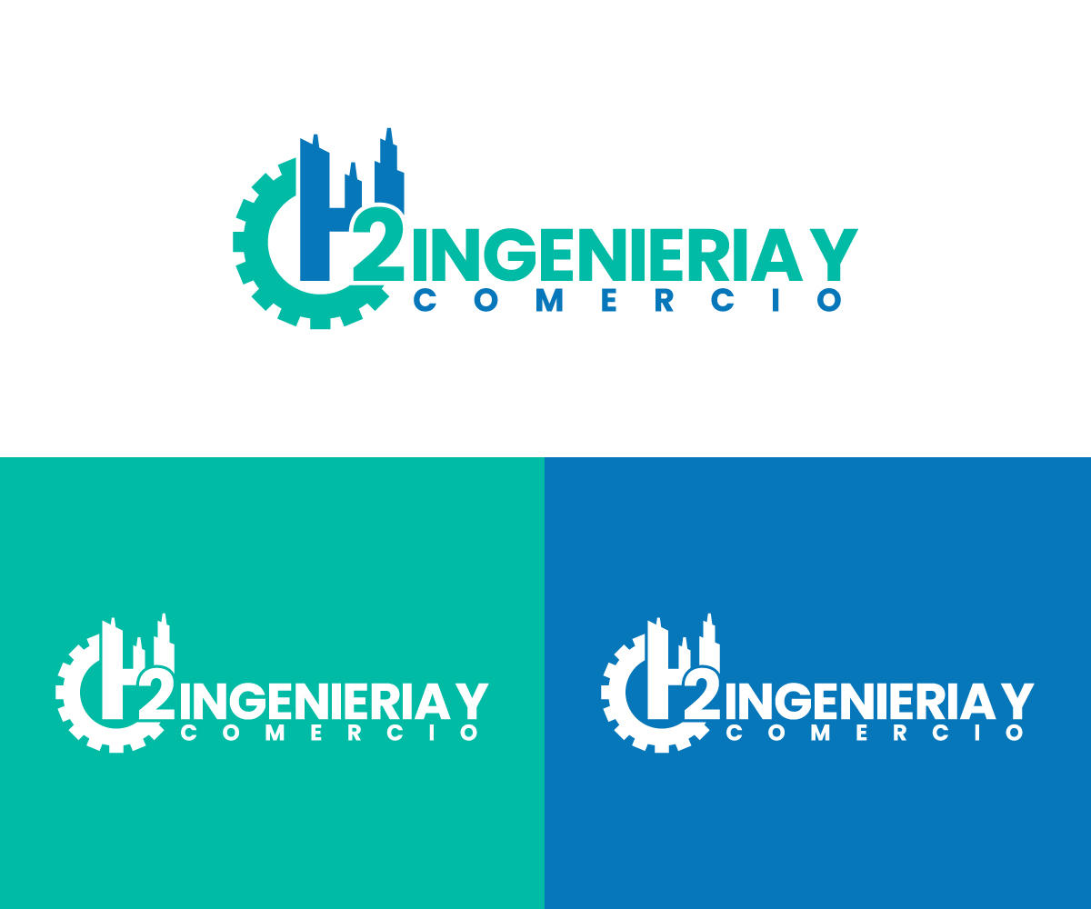 Diseño de Logo por Ansh Design para H2 INGENIERIA Y COMERCIO | Diseño #33174341