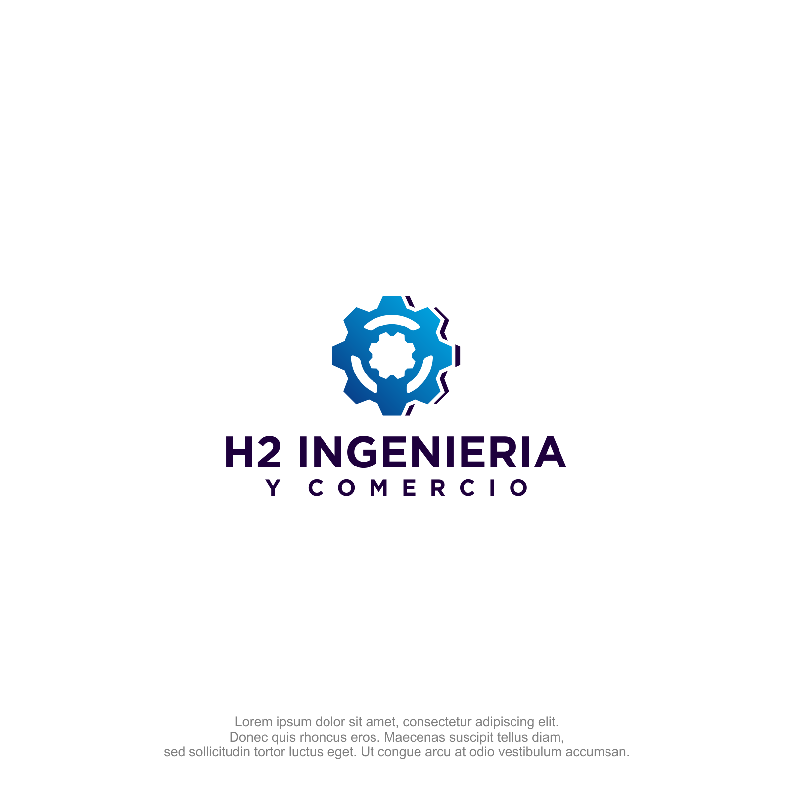 Diseño de Logo por M.Syaiful Huda para H2 INGENIERIA Y COMERCIO | Diseño #33171626