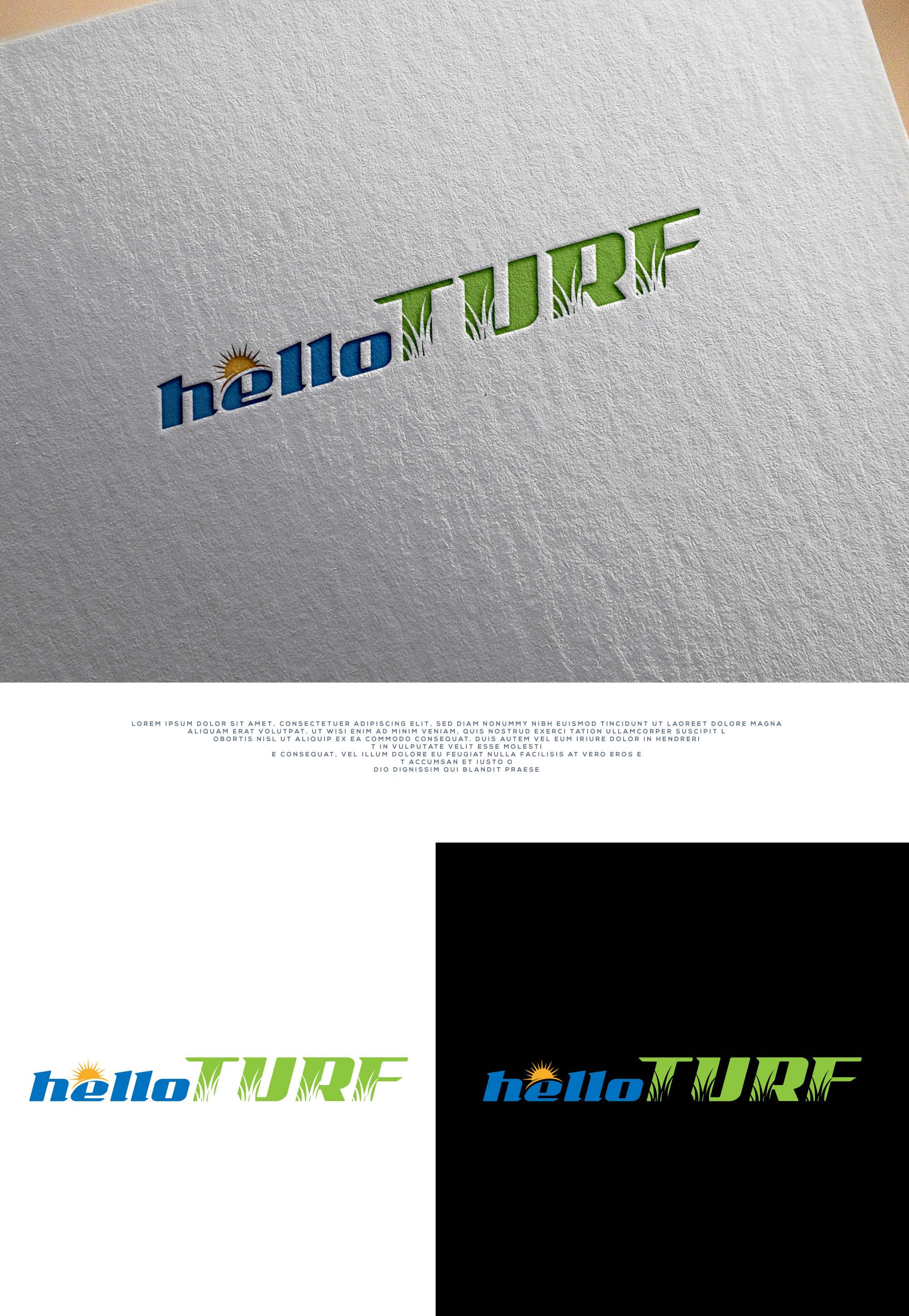 Logo Design by 100%design for hello TURF | Design #33180036
