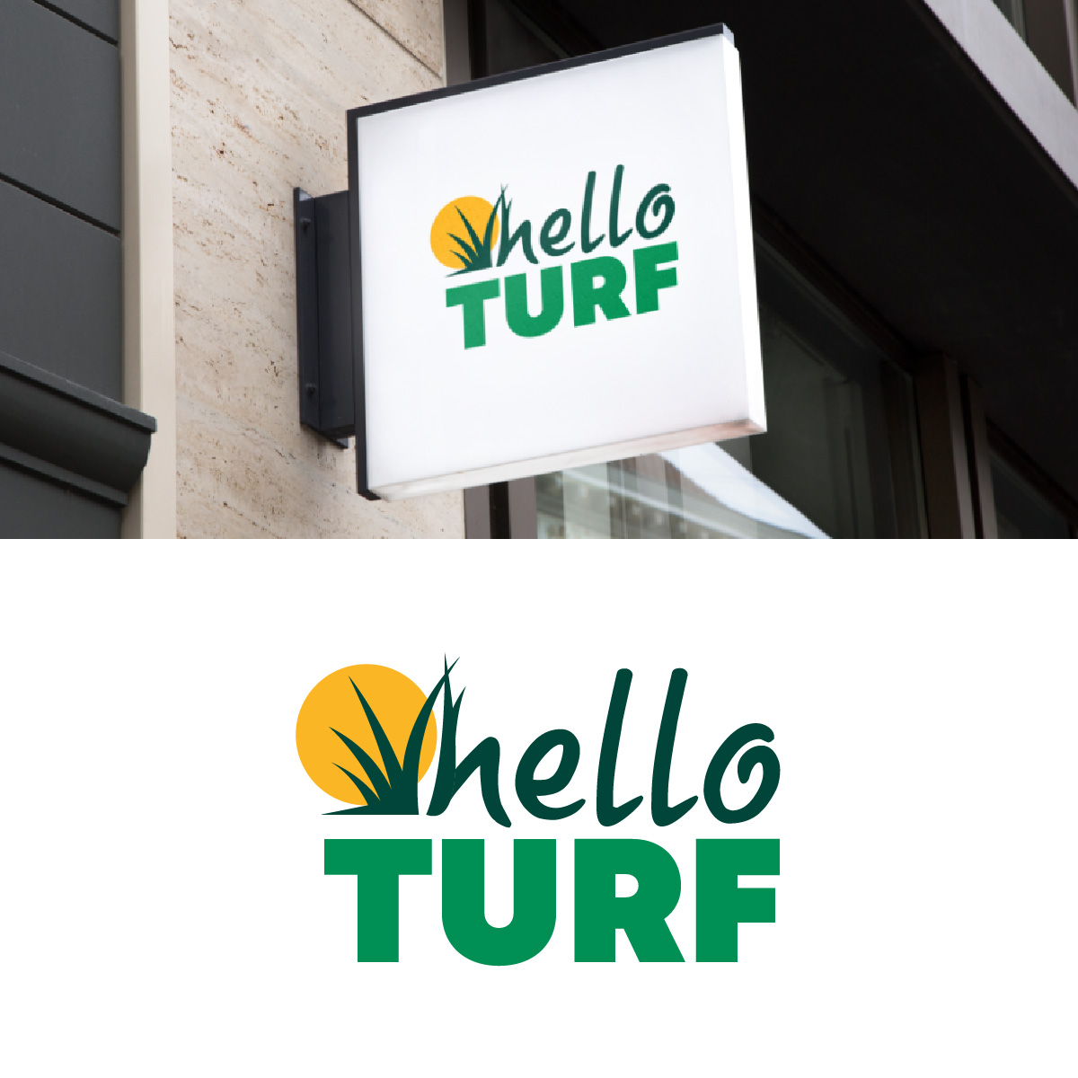 Logo Design by fly  design for hello TURF | Design #33180330