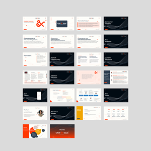 Online Cooking App Pitch Deck- (THIS IS NOT A FOOD BUSINESS OR FOOD SERVICE, NO FOOD PICTURES)