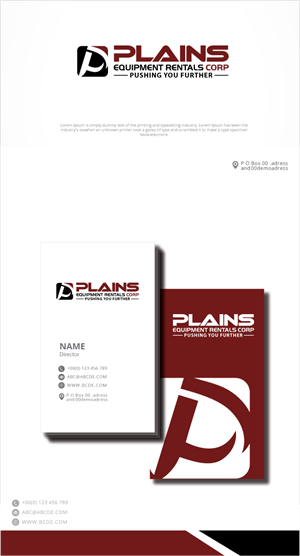 Logo Design by zebronicgraphic for Plains Equipment Rentals Corp | Design: #33196706
