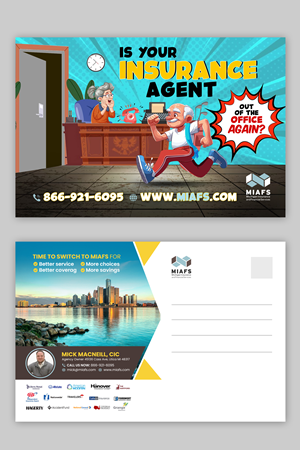 Diseño de Postal por debdesign para Michigan Insurance and Financial Services, LLC | Diseño: #33217981
