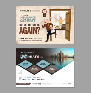Diseño de Postal por debdesign para Michigan Insurance and Financial Services, LLC | Diseño: #33218475