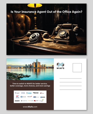 Diseño de Postal por ecorokerz para Michigan Insurance and Financial Services, LLC | Diseño: #33255411