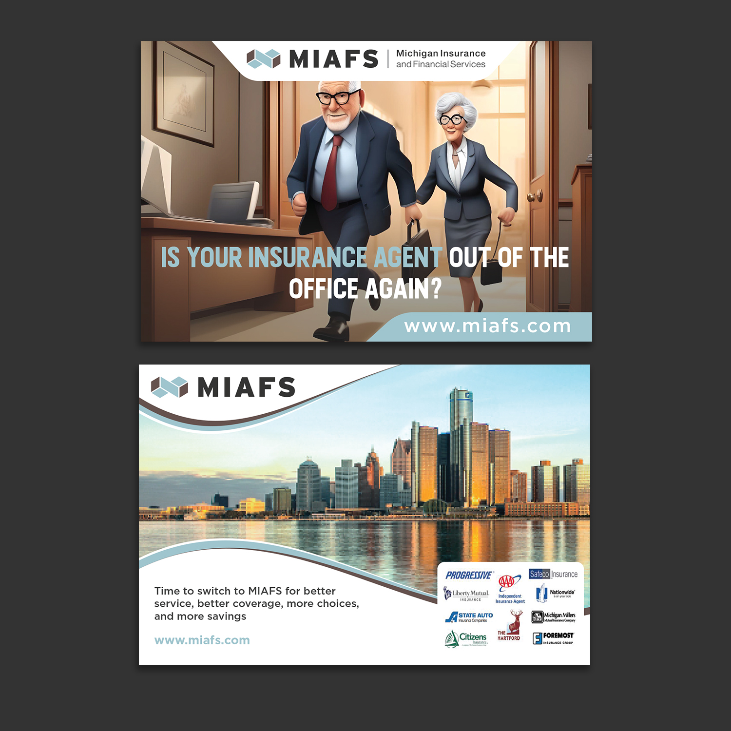 Diseño de Postal por Uttom 2 para Michigan Insurance and Financial Services, LLC | Diseño #33209923