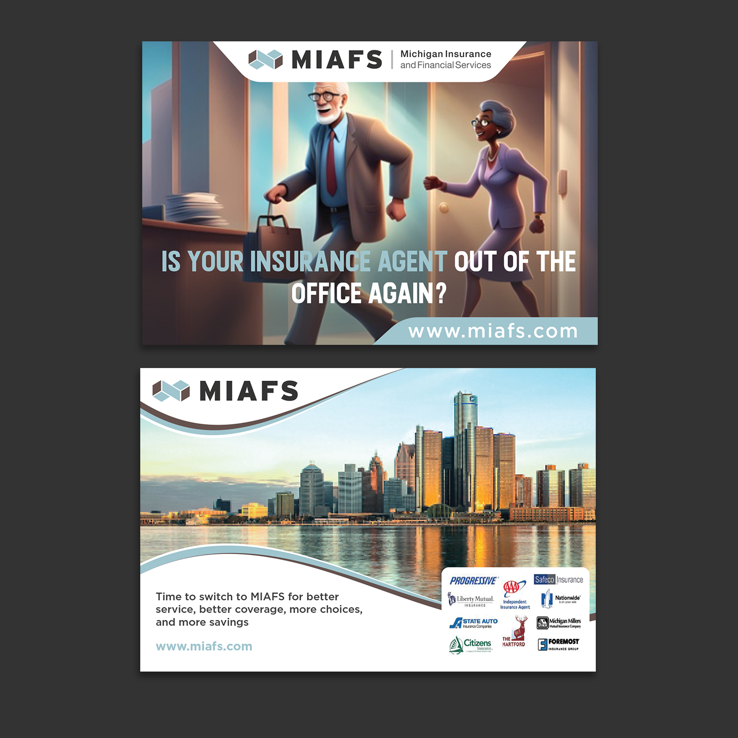 Diseño de Postal por Uttom 2 para Michigan Insurance and Financial Services, LLC | Diseño #33209924