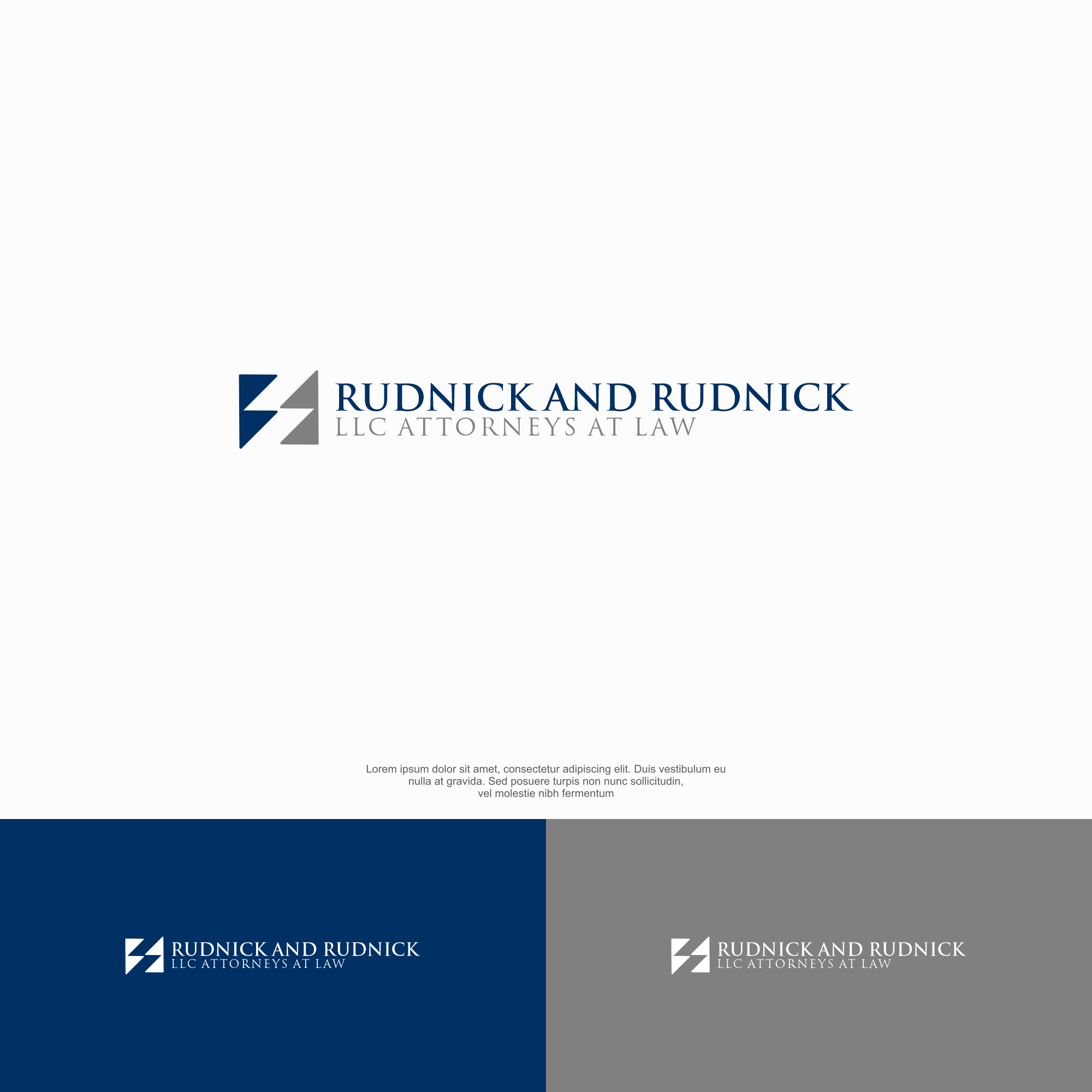 Diseño de Logo por Kenshin777 para Rudnick and Rudnick, LLC | Diseño #33187377