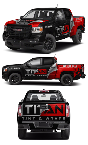 Diseño de Rotulación de Vehículo por AZ_Studio para Titan Tint and Wraps Inc | Diseño #33189645