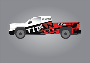 Diseño de Rotulación de Vehículo por GMWIRE para Titan Tint and Wraps Inc | Diseño #33199579