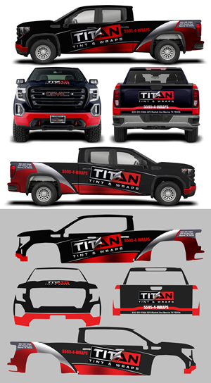 Diseño de Rotulación de Vehículo por websmartusa para Titan Tint and Wraps Inc | Diseño: #33191398
