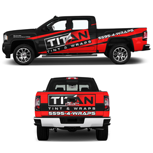 Diseño de Rotulación de Vehículo por MAKE ME THE WINNER para Titan Tint and Wraps Inc | Diseño: #33187909
