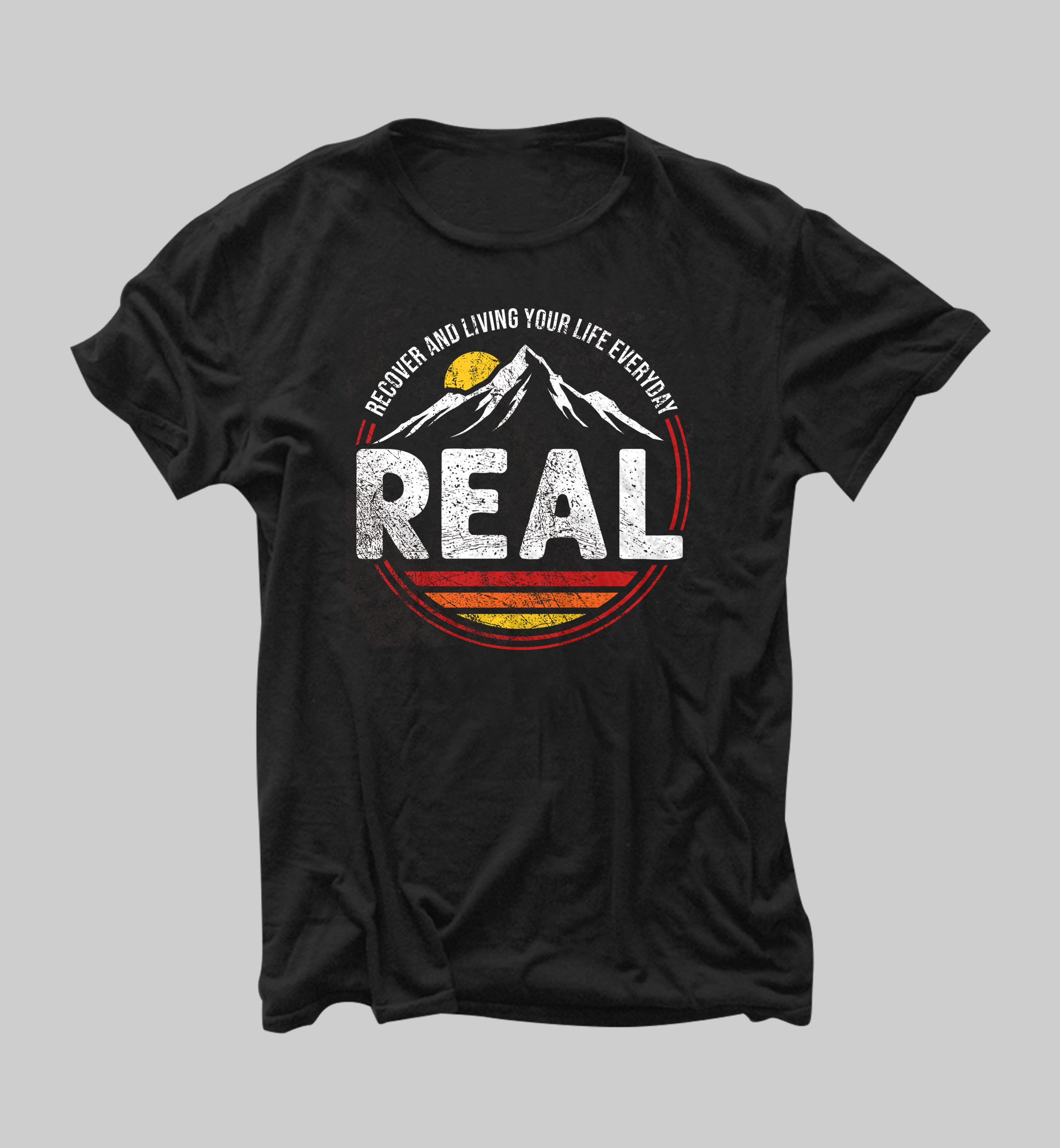 T-shirt Design by guruntool for Recover Everyday and Live  | Design #33207824