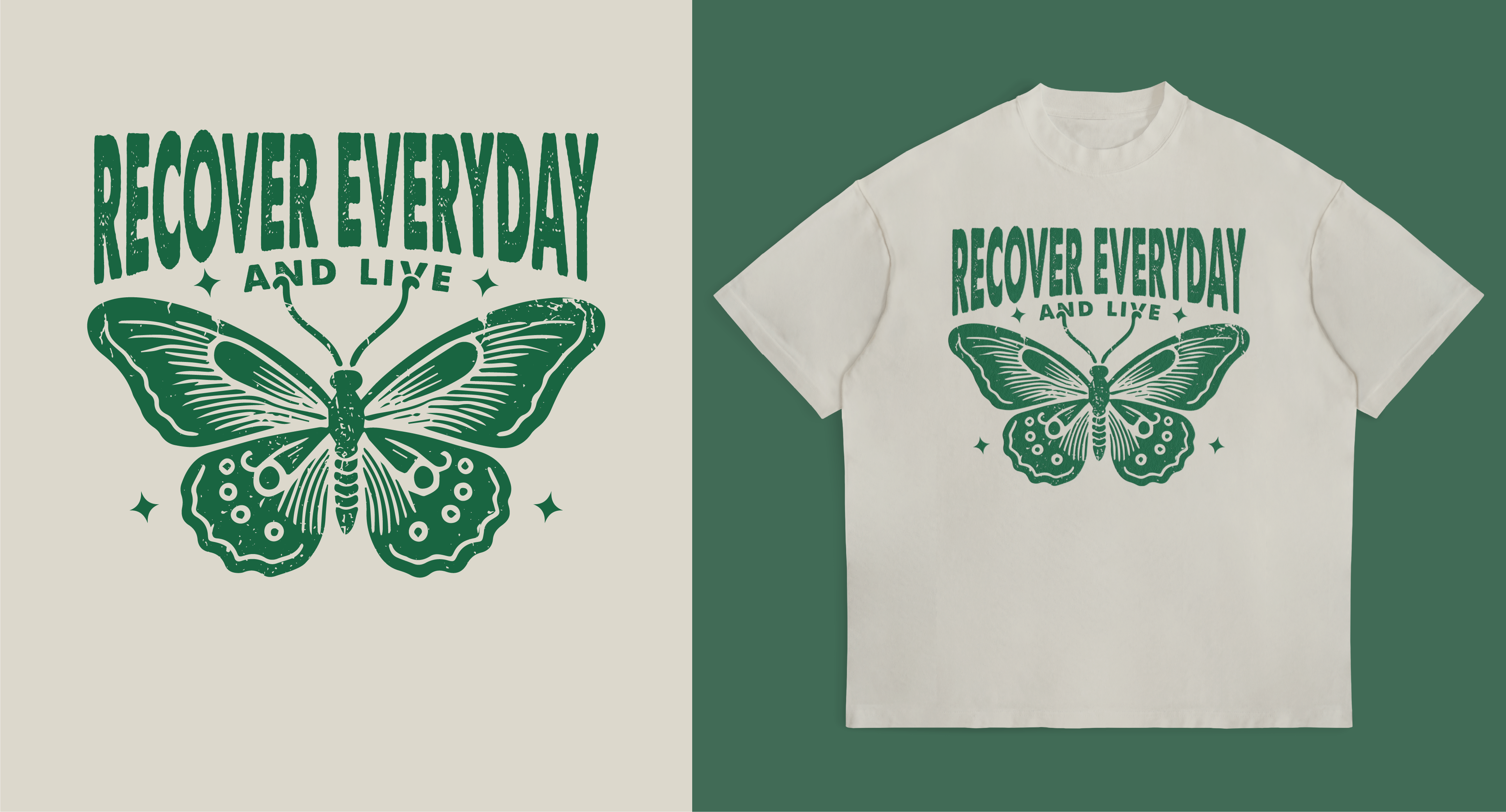 Design de T-shirt par Alan Nugraha pour Recover Everyday and Live  | Design #33209772