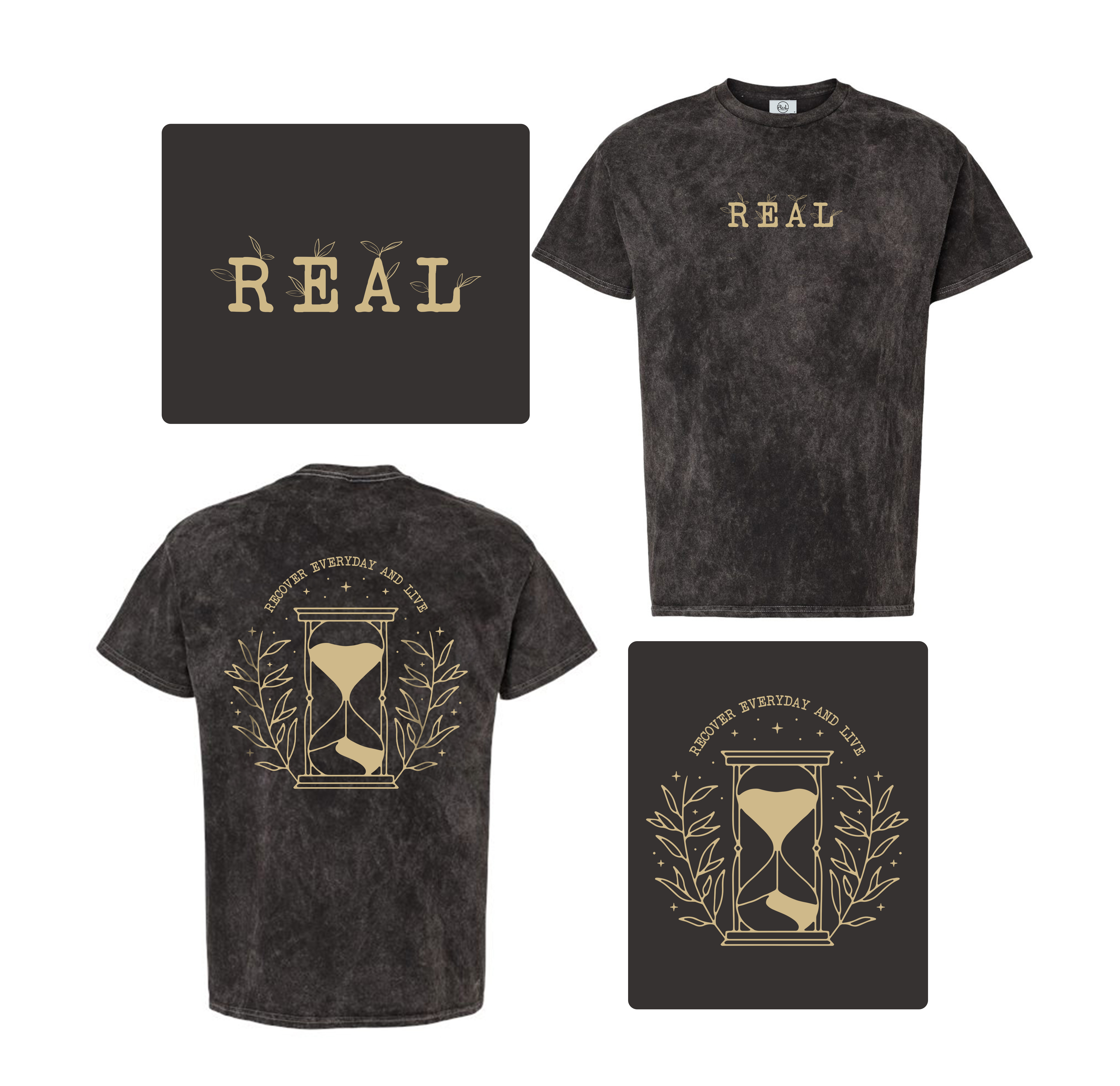 T-Shirt-Design von Draw n Design für Recover Everyday and Live  | Design #33203952
