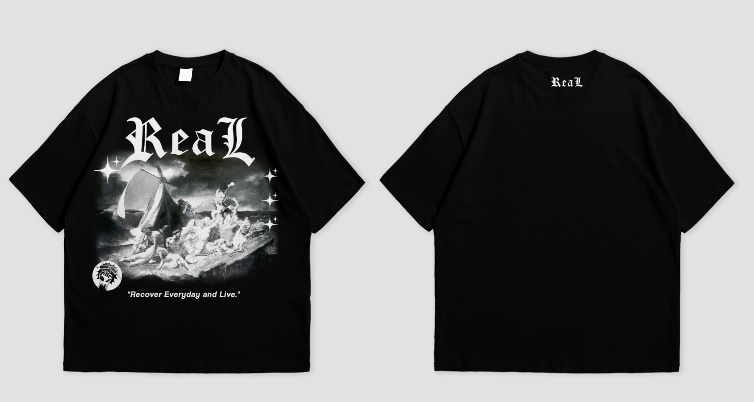 T-shirt Design by smbdesignsx for Recover Everyday and Live  | Design #33211952