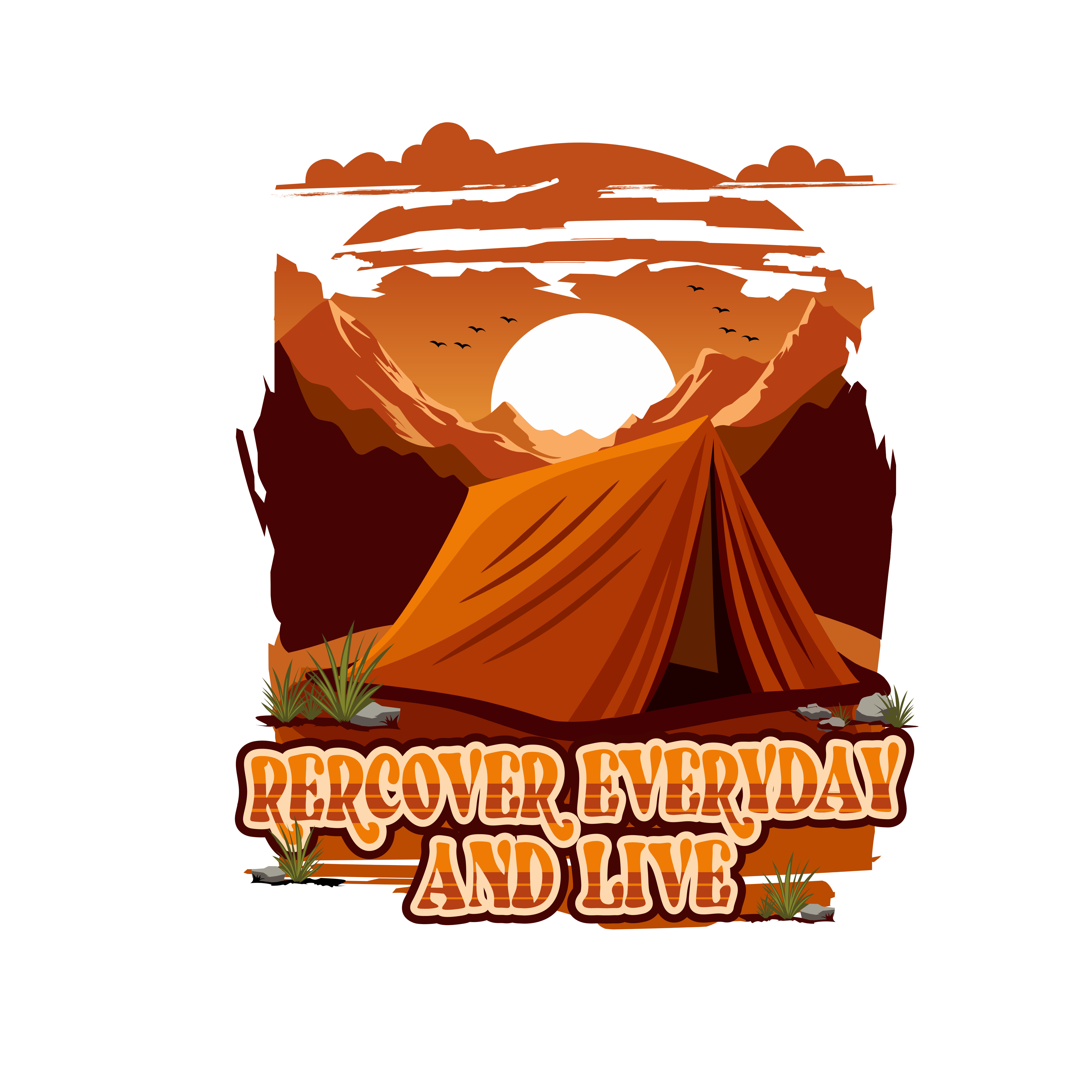 T-shirt Design by Rita94 for Recover Everyday and Live  | Design #33198849