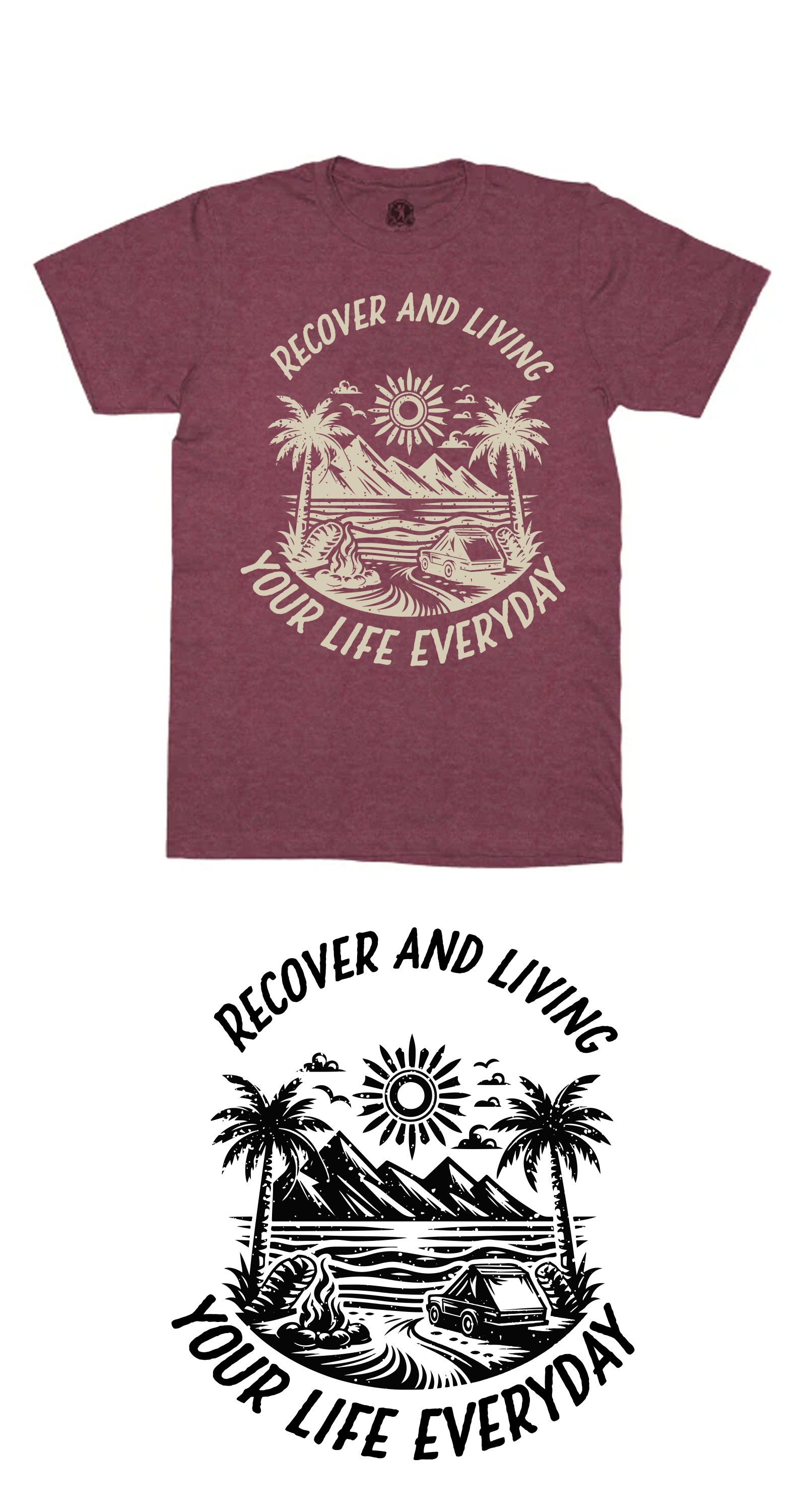 Diseño de Camiseta por vramar.roy para Recover Everyday and Live  | Diseño #33200880