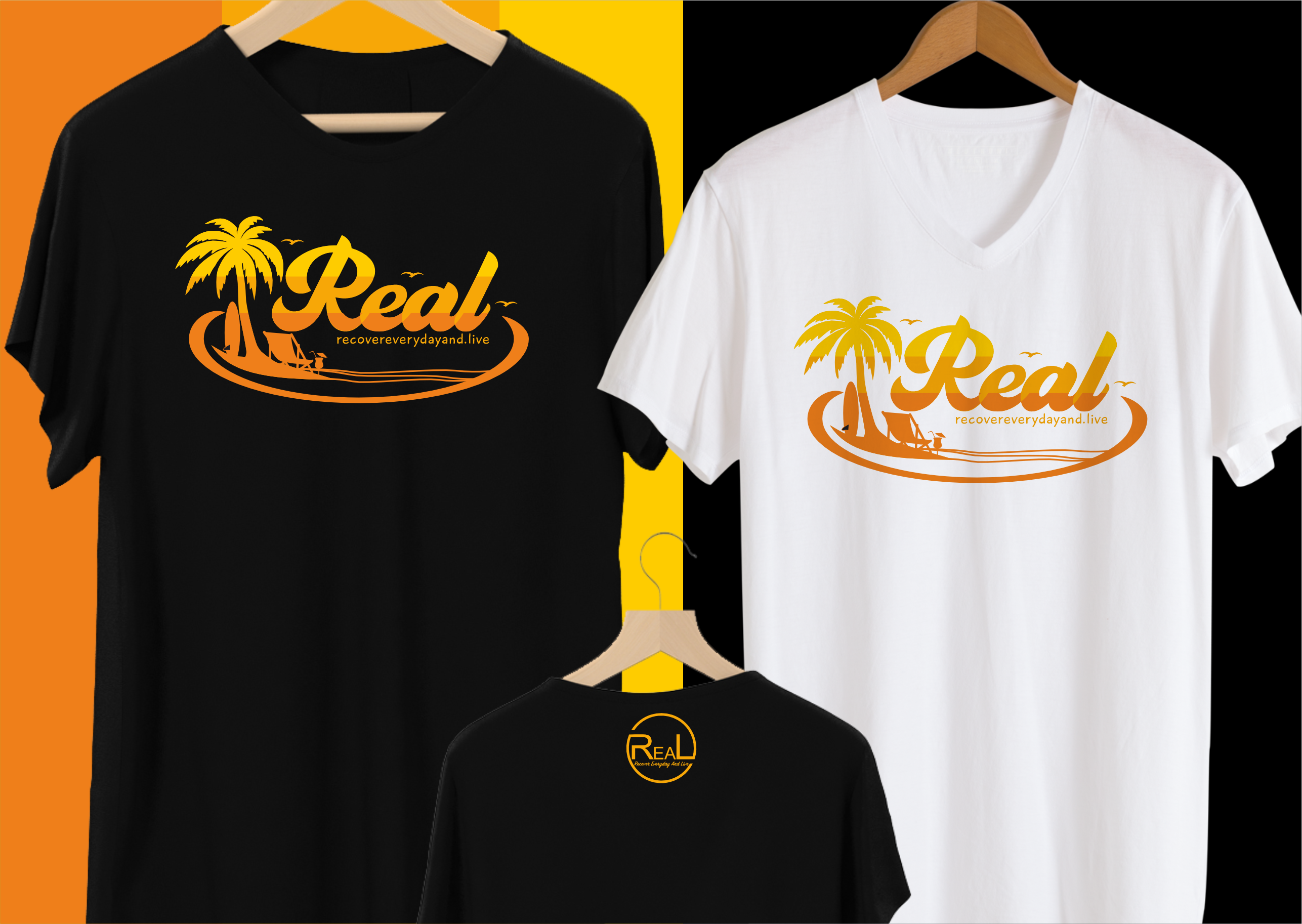 T-shirt Design by Yakuza20 for Recover Everyday and Live  | Design #33216902