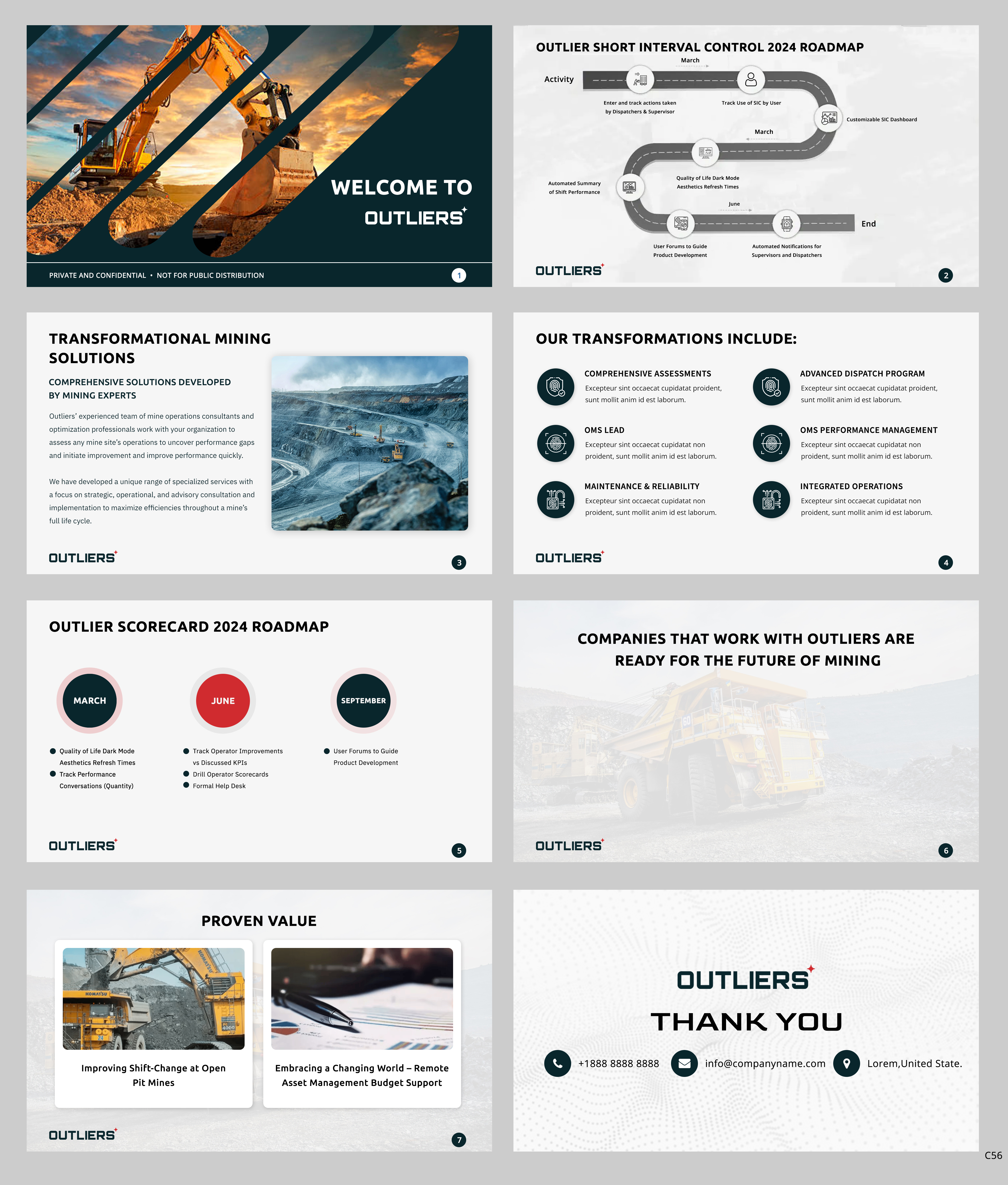 PowerPoint Design by pb for Outliers Mining Solutions | Design #33214078