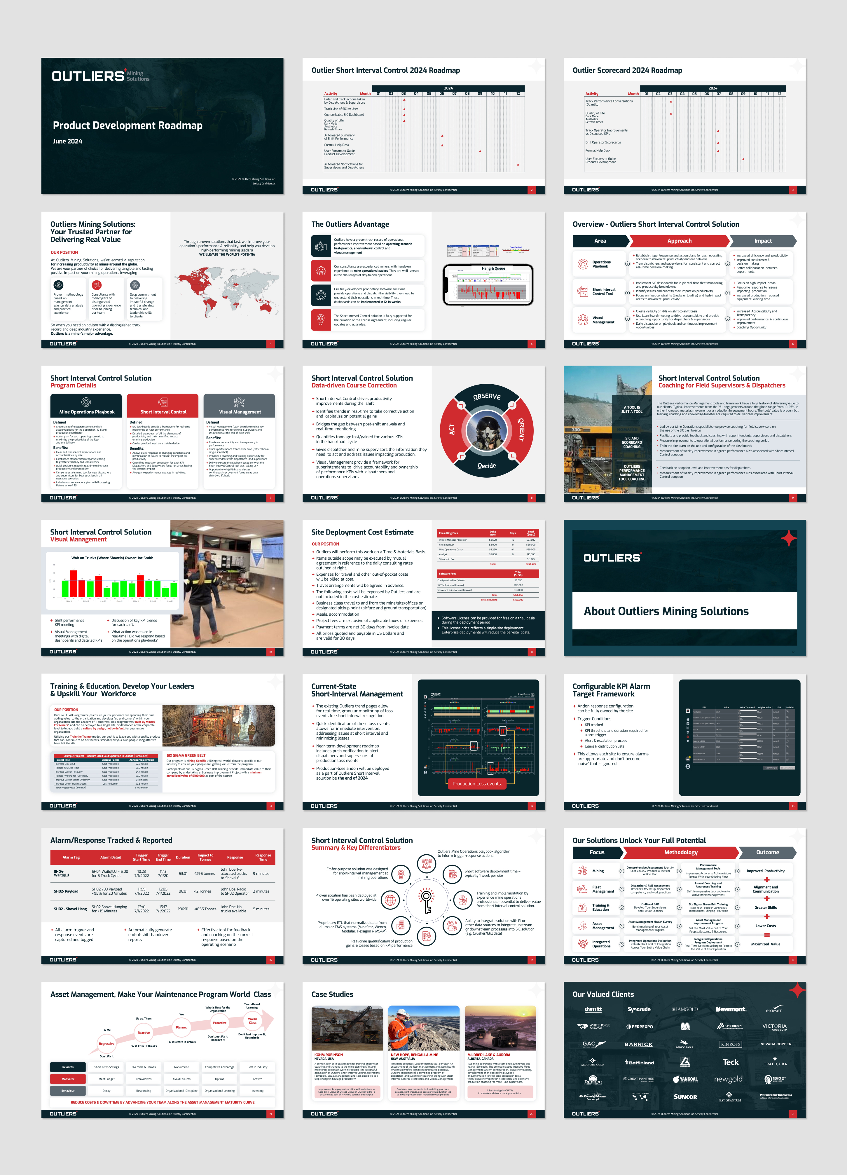PowerPoint Design by Flatmilter for Outliers Mining Solutions | Design: #33214070